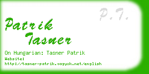 patrik tasner business card